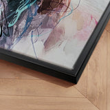 Håndlavet maleri med sort ramme - Abstract Storm II - Mixed media - Incado