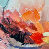 Håndlavet maleri med sort ramme - Abstract Storm VI - Mixed media