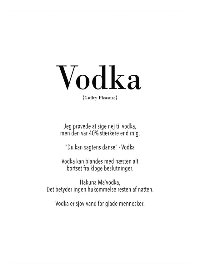 Art Card - Vodka - Incado