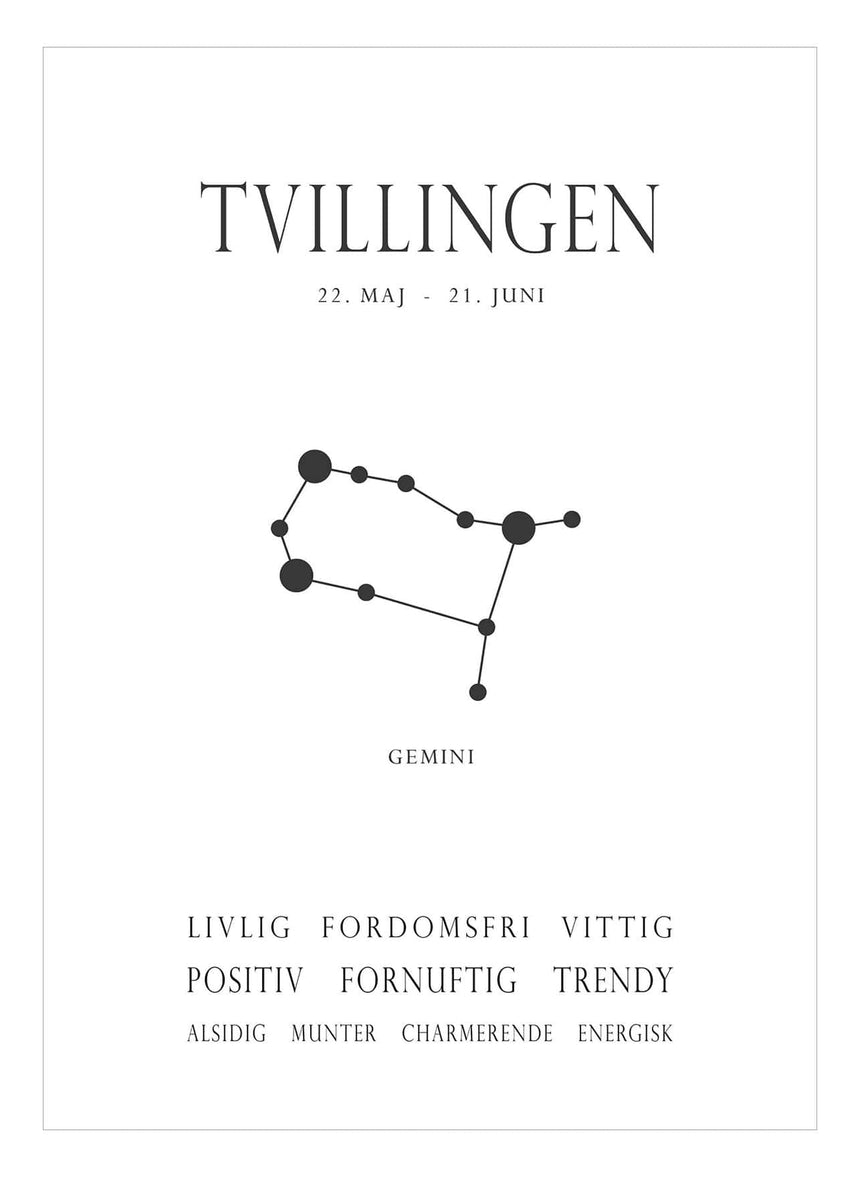 Art Card - Tvillingen - Incado