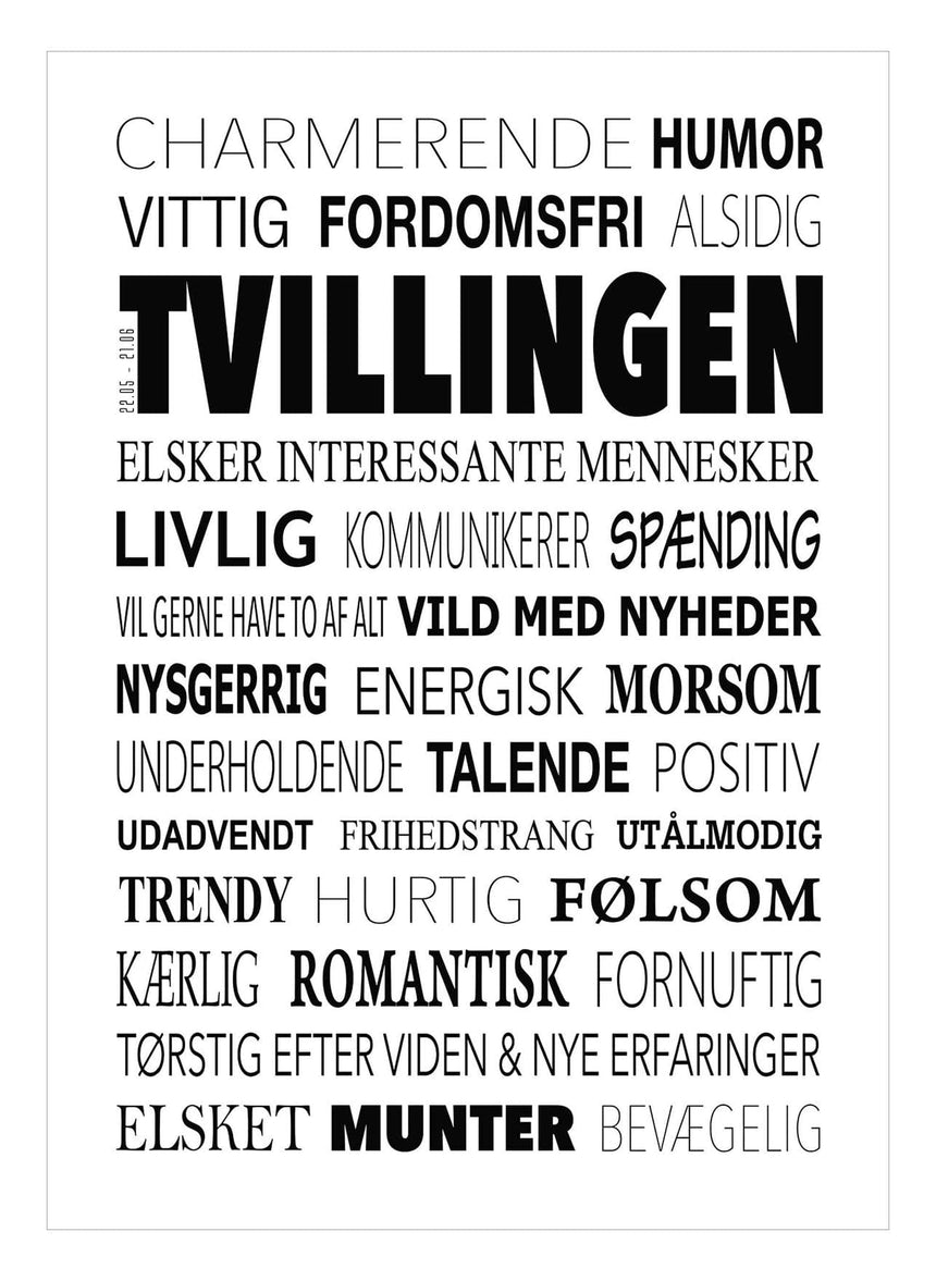 Art Card - Tvillingen - Incado