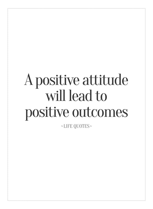 Art Card - Positive Attitude - Incado