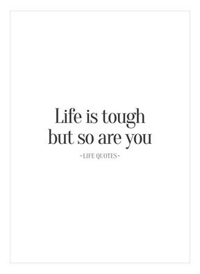 Art Card - Life is Tough - Incado