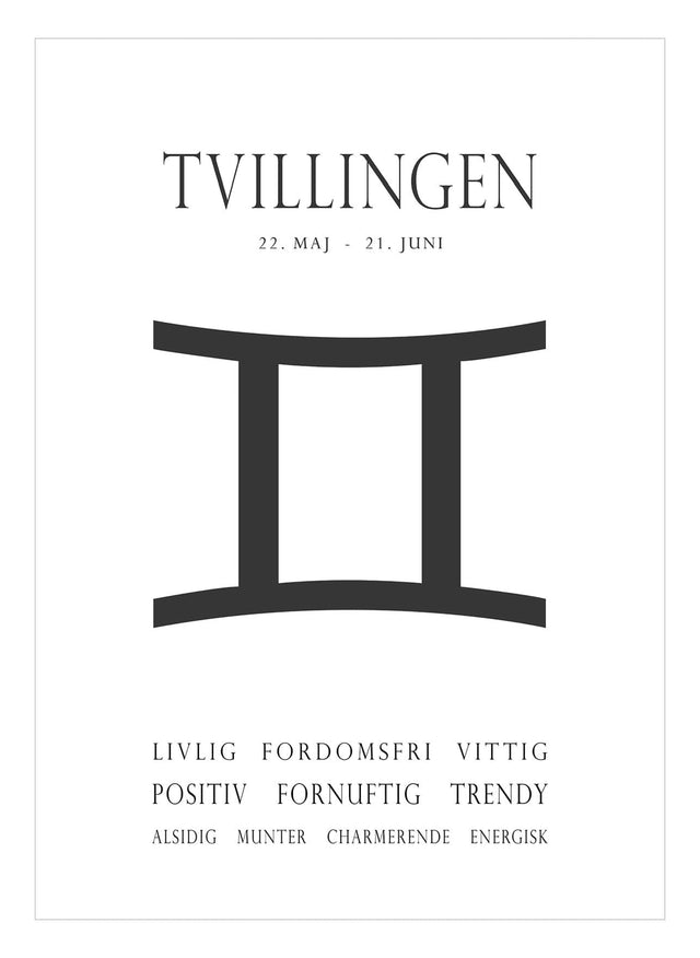 Art Card - Tvillingen - Incado
